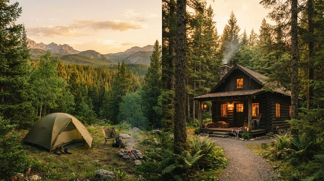 Camping vs. Renting a Cabin: Weighing Your Options for a National Park Stay