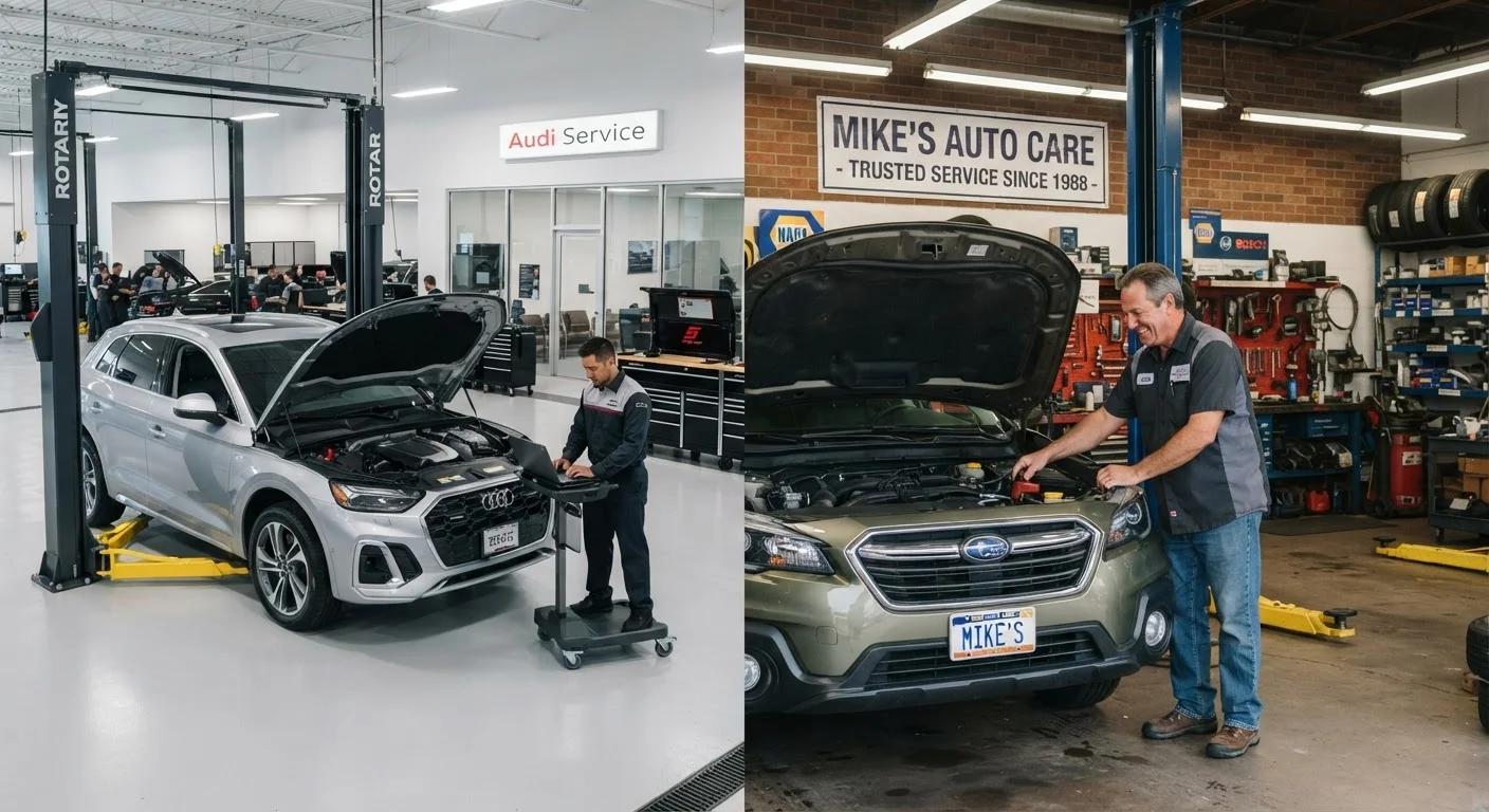 Dealership Service vs. Independent Mechanic: Weighing Your Options