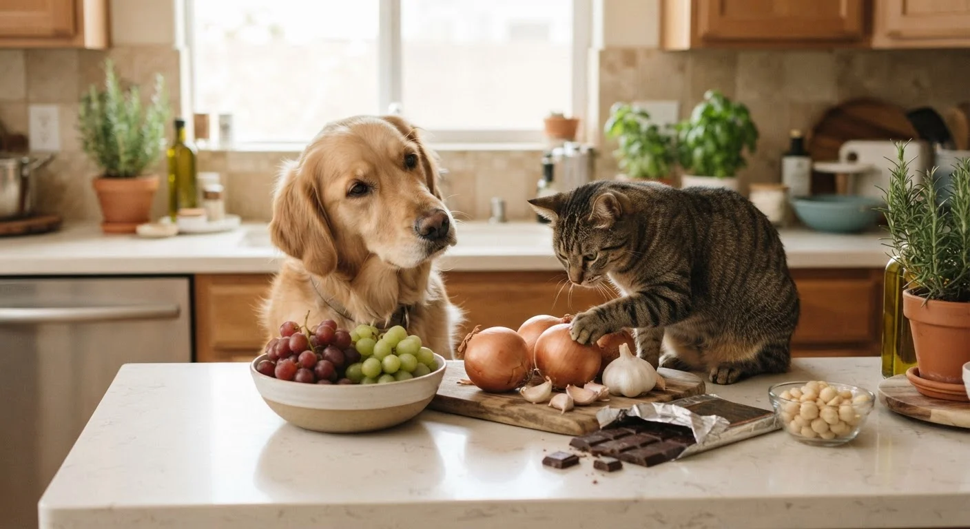 Foods Commonly Found in Human Kitchens That Are Toxic to Pets