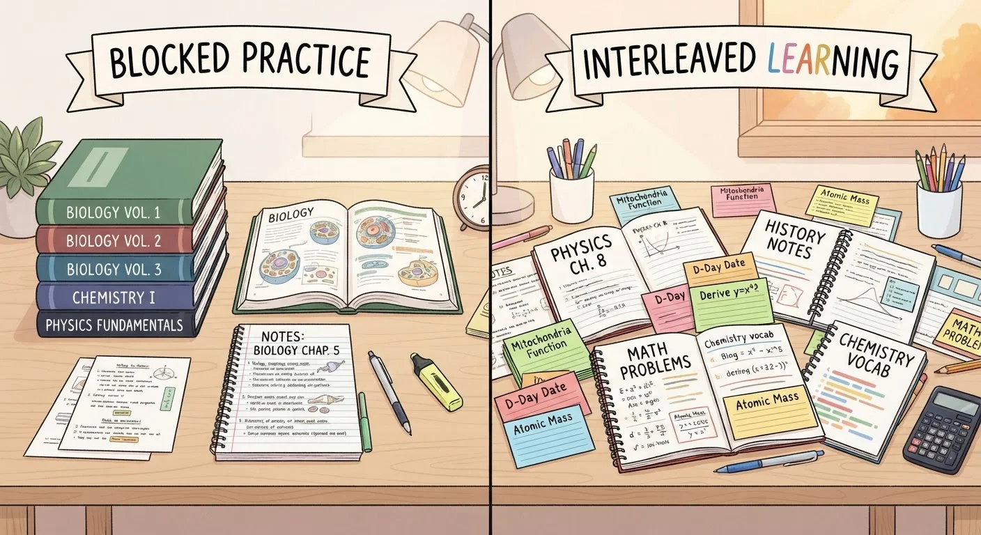 Interleaving vs. Blocked Practice: Which Scheduling Method Helps You Learn Faster