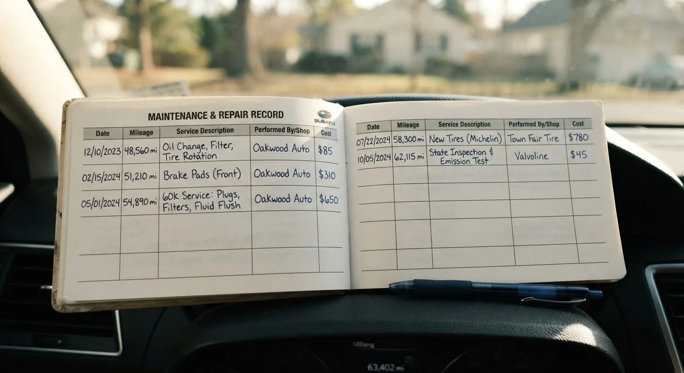 Keeping a Car Maintenance Log: A Simple Habit That Pays Off