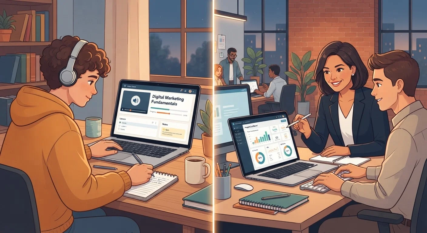 Online Learning vs. On-the-Job Training: Which Builds Skills Faster?