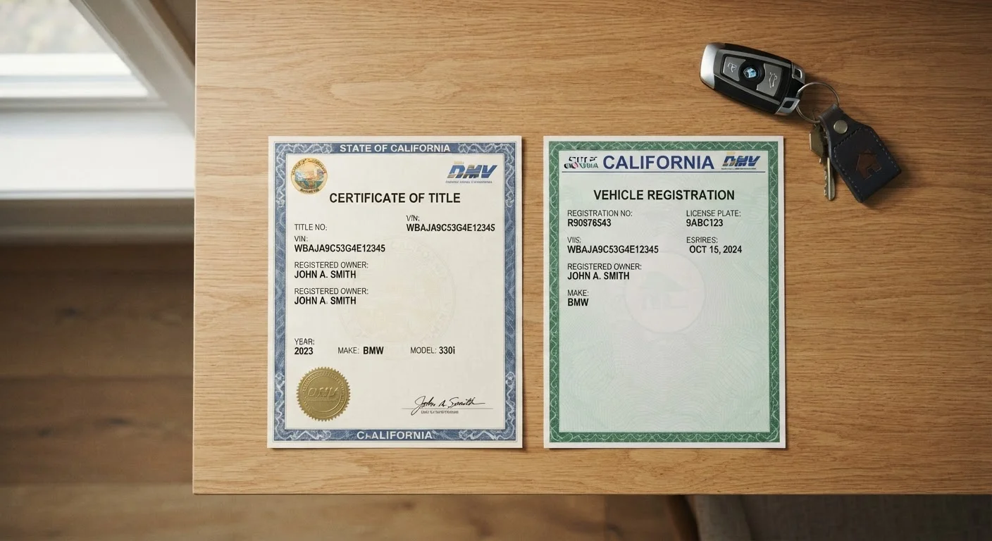 Vehicle Registration and Title: What Each Document Actually Does